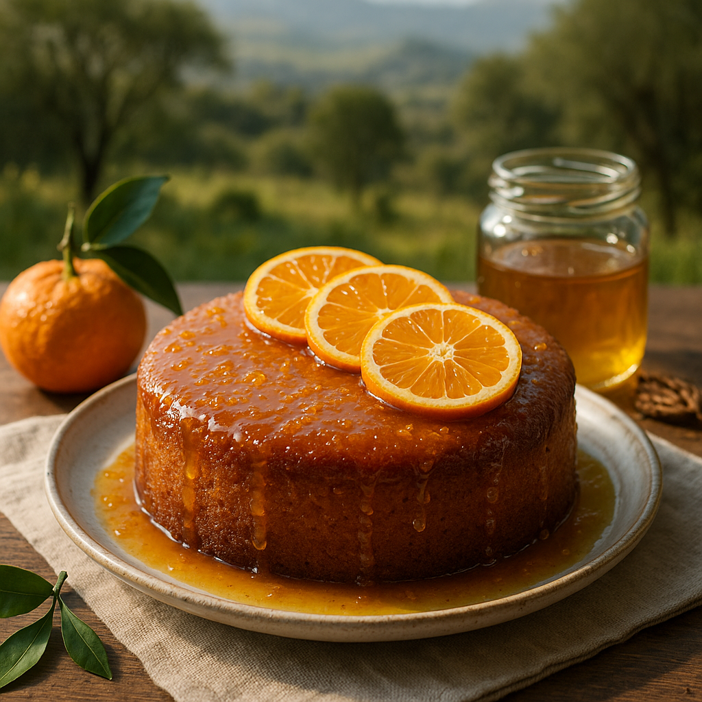Deliciosa delicadeza: Bizcochuelo de mandarina con glaseado de miel