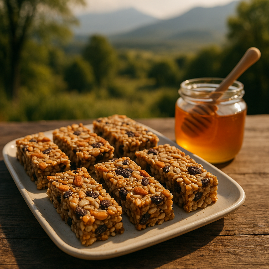 Barritas energéticas de miel y avena: un impulso saludable en cada bocado
