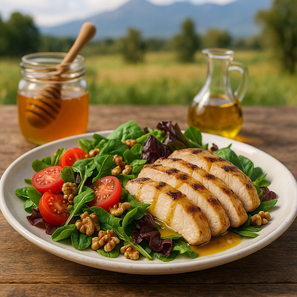 La magia de la vinagreta de miel y mostaza para ensaladas irresistibles